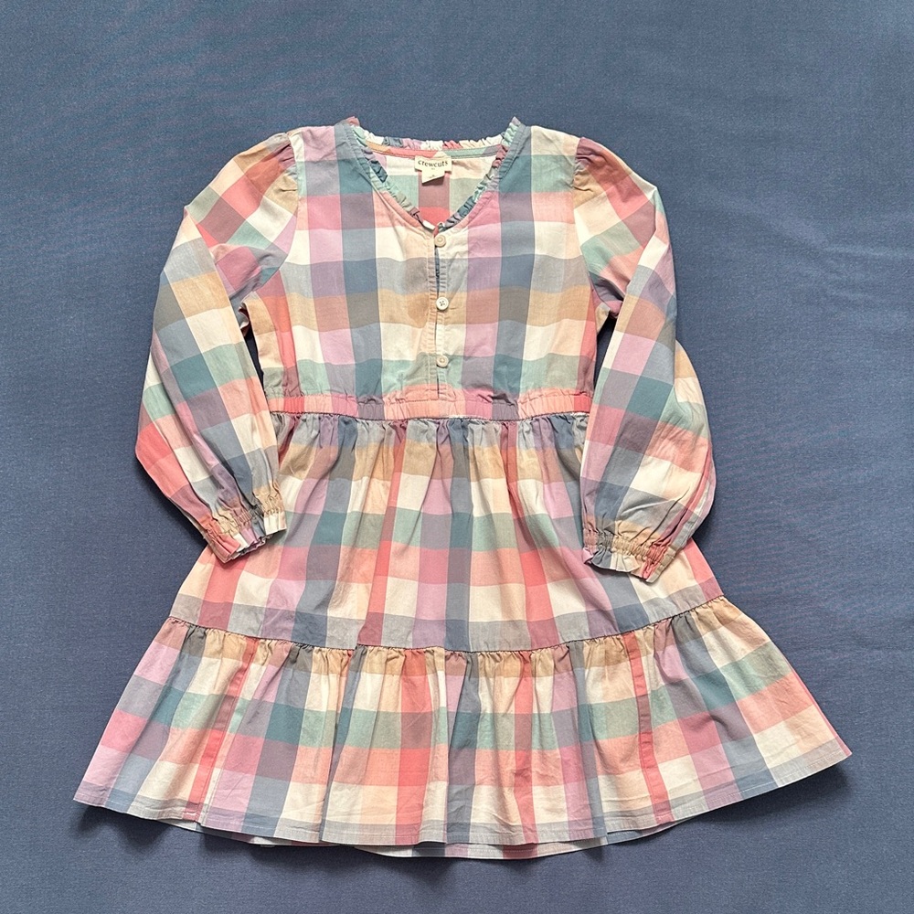 Crewcuts by J. Crew Multicolor Plaid Kids Dress size 6
